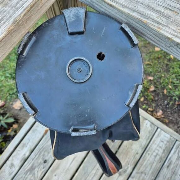 Vintage Pro Classic Nylon/Leather 14-way Golf Bag w/ Rain Cover & Carry Strap - Picture 10 of 10